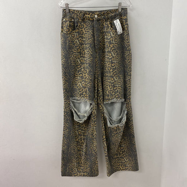 nonattachment WOMEN'S JEANS tan grey mix S
