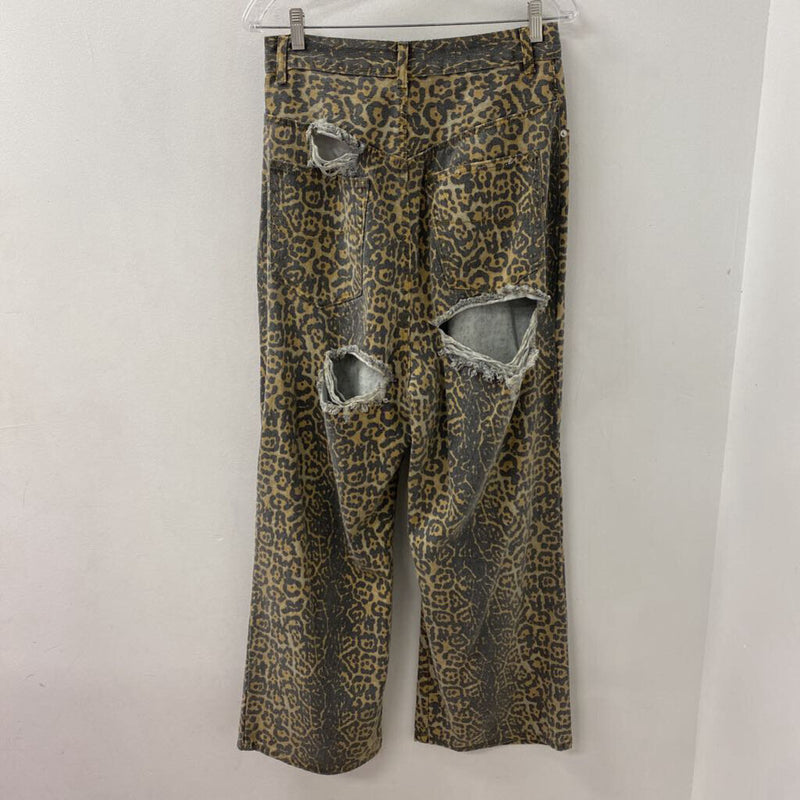 nonattachment WOMEN'S JEANS tan grey mix S