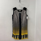 marina rinaldi WOMEN'S DRESS black white yellow mix L/XL