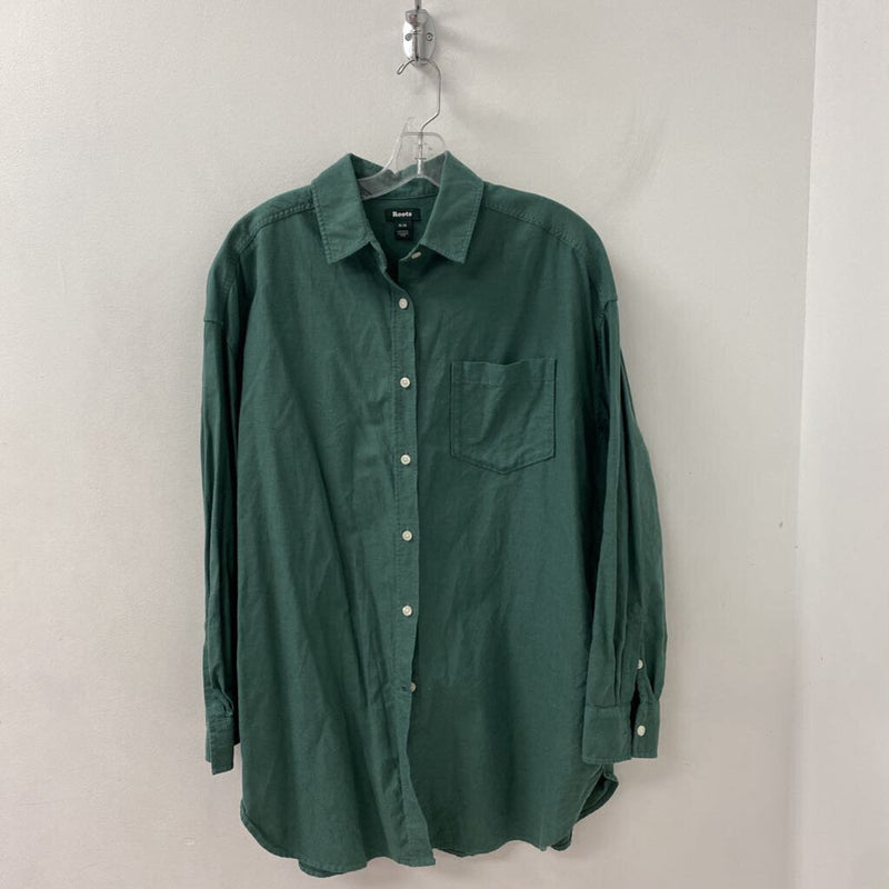 ROOTS WOMEN'S BLOUSE/SHIRT green M