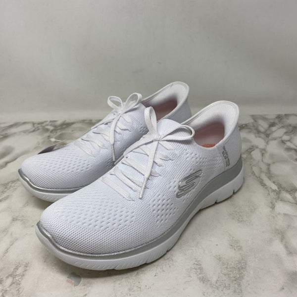 SKECHERS WOMEN'S SNEAKERS white 9.5