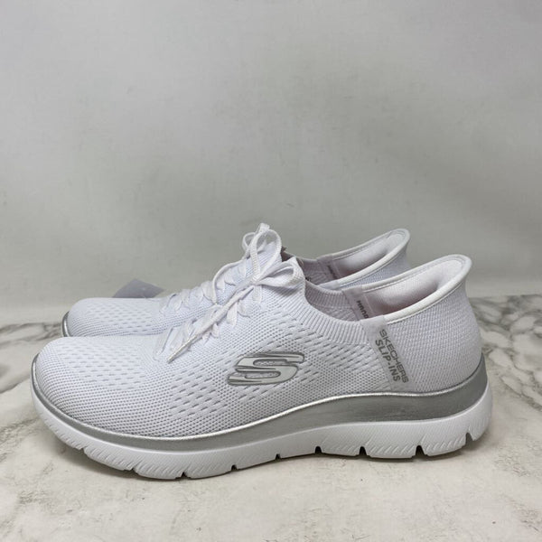 SKECHERS WOMEN'S SNEAKERS white 9.5
