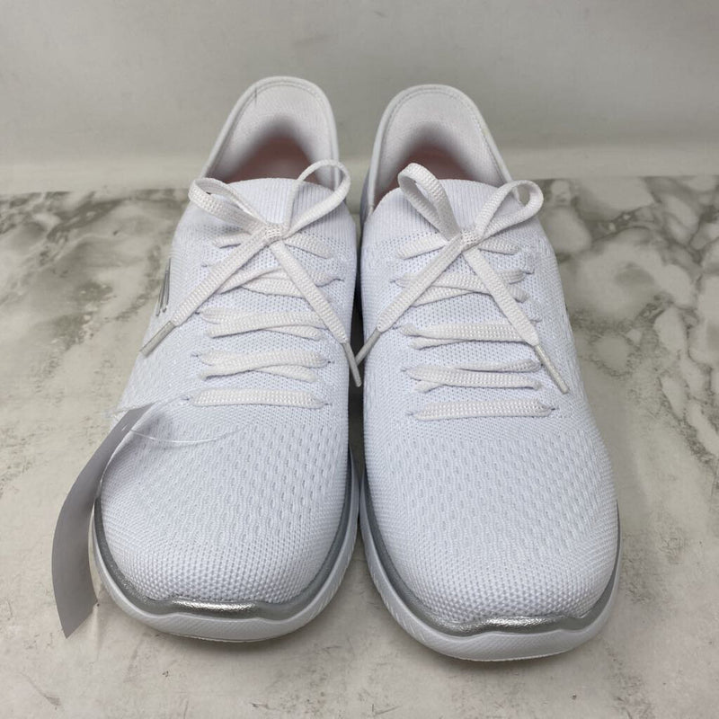 SKECHERS WOMEN'S SNEAKERS white 9.5