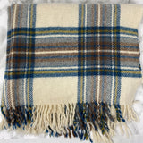 WOMEN'S SCARF/SHAWL cream blue