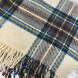 WOMEN'S SCARF/SHAWL cream blue