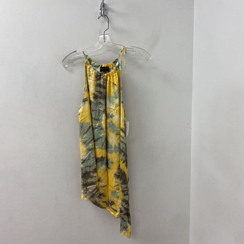 WOMEN'S TOP yellow green brown mix 8