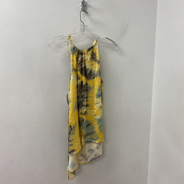 WOMEN'S TOP yellow green brown mix 8