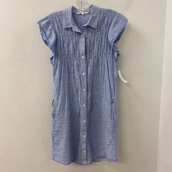 MELISSA NEPTON WOMEN'S DRESS blue white mix XS