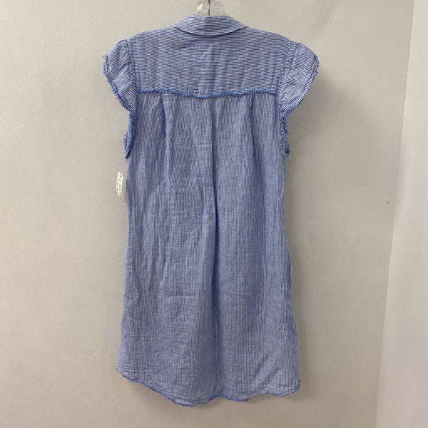 MELISSA NEPTON WOMEN'S DRESS blue white mix XS