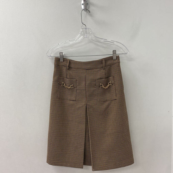 LA PETITE FRANCAISE WOMEN'S SKIRT black tan mix S/36