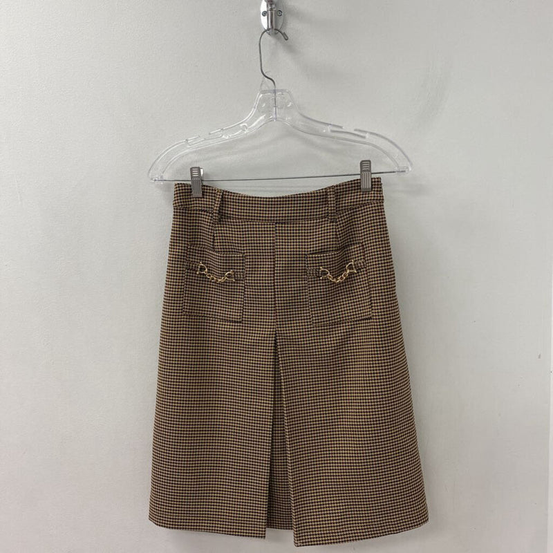 LA PETITE FRANCAISE WOMEN'S SKIRT black tan mix S/36
