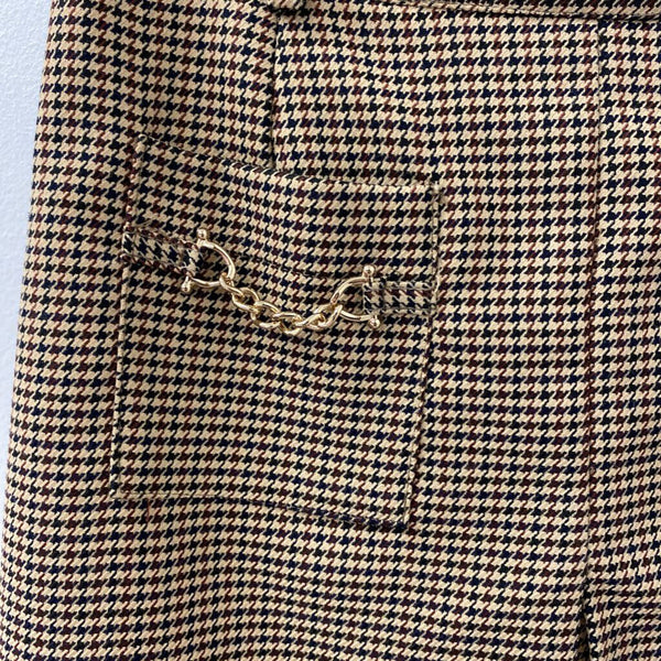 LA PETITE FRANCAISE WOMEN'S SKIRT black tan mix S/36