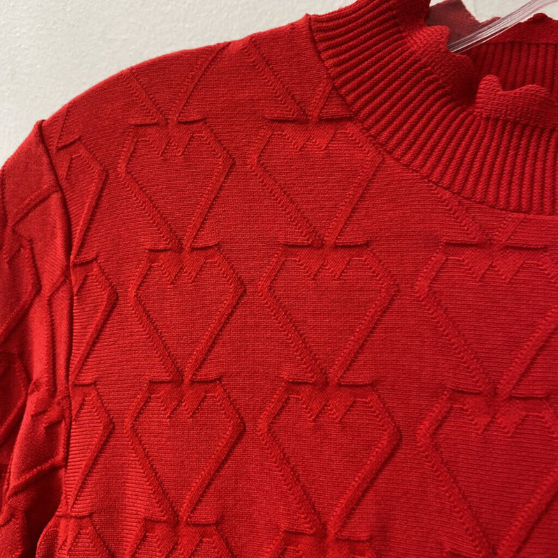 LOVE MOSCHINO WOMEN'S TOP red XS/S