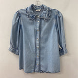 SUNCOO paris WOMEN'S TOP blue 0/XS