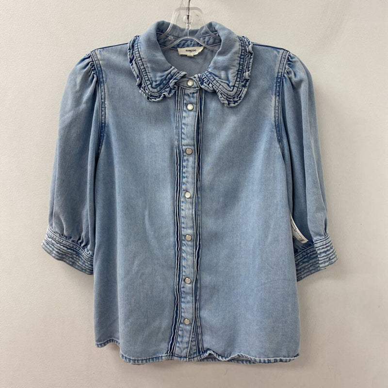 SUNCOO paris WOMEN'S TOP blue 0/XS