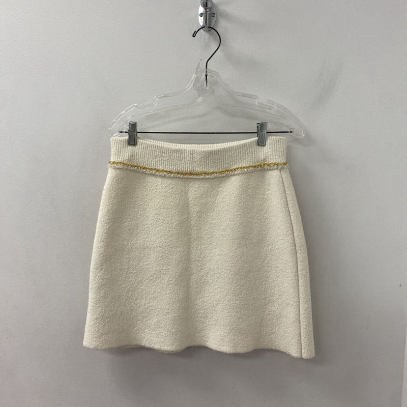 MAJE WOMEN'S SKIRT cream gold S