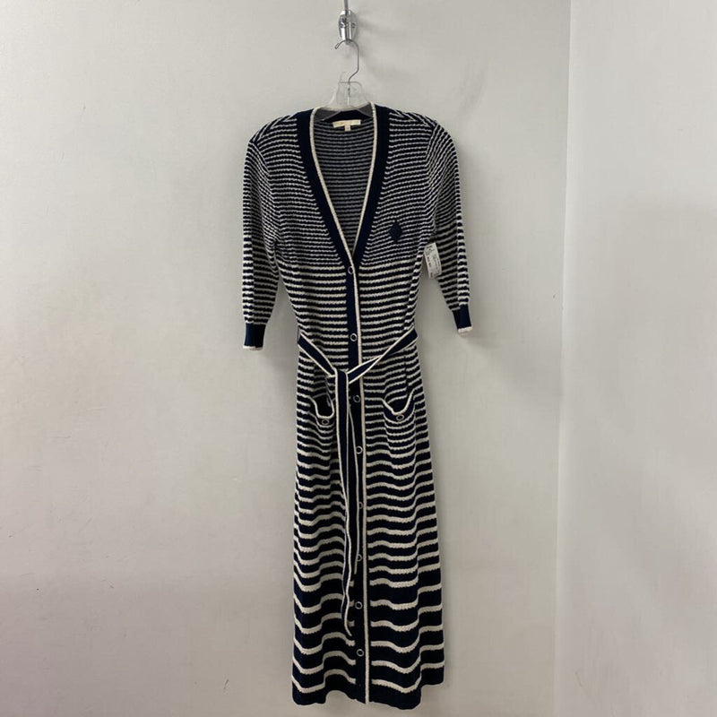 MAJE WOMEN'S DRESS navy cream M/3