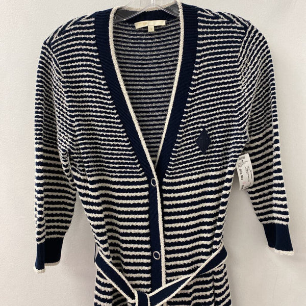 MAJE WOMEN'S DRESS navy cream M/3