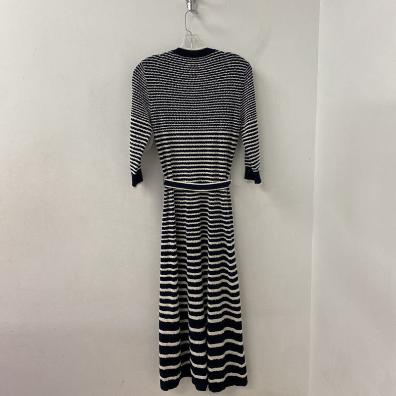 MAJE WOMEN'S DRESS navy cream M/3