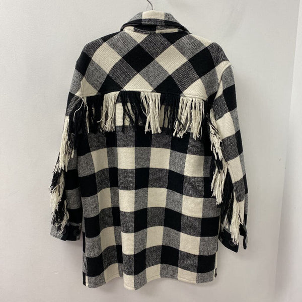 THURSDAYS WOMEN'S BLAZER/JACKET black white mix M