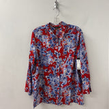 TRIBAL WOMEN'S BLOUSE/SHIRT red blue white mix XL