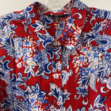 TRIBAL WOMEN'S BLOUSE/SHIRT red blue white mix XL