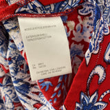 TRIBAL WOMEN'S BLOUSE/SHIRT red blue white mix XL