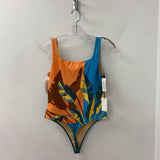 BABATON WOMEN'S TOP orange blue multi mix M