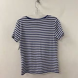 TOMMY HILFIGER WOMEN'S T-SHIRT blue white mix L