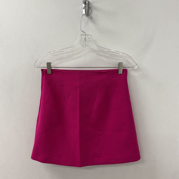 ZARA WOMEN'S SKIRT fuchsia XS