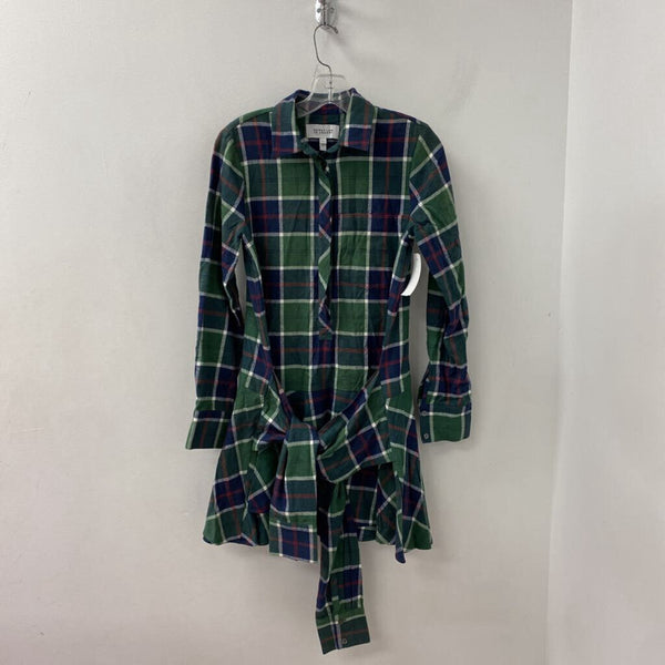 WOMEN'S DRESS green navy mix 4