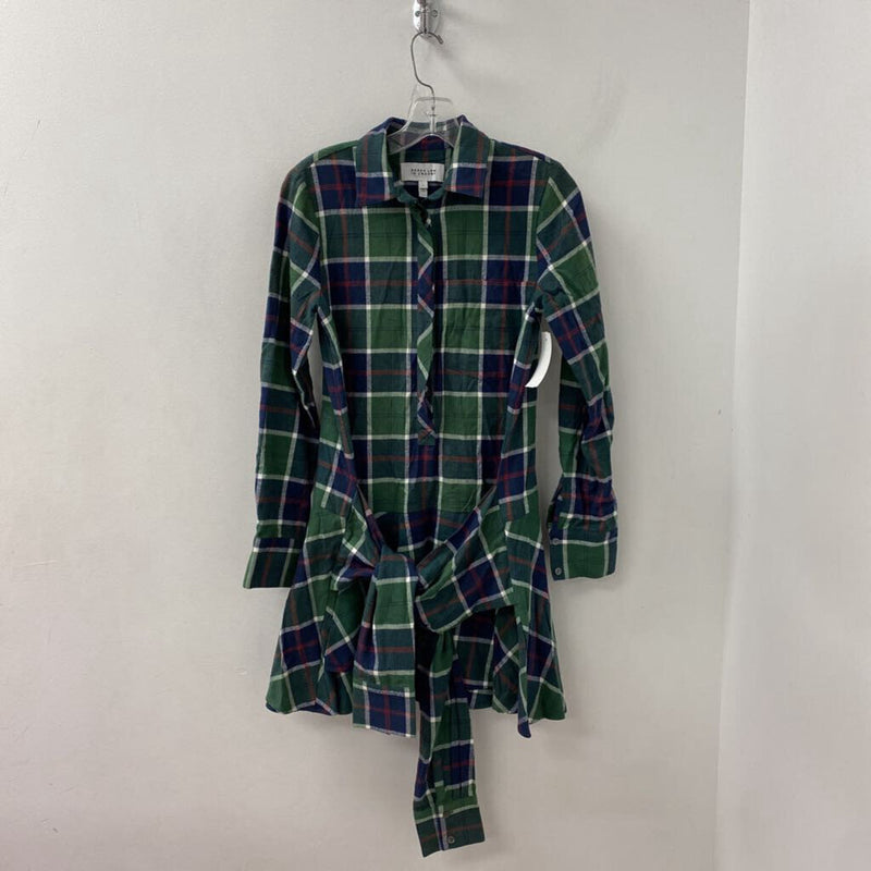 WOMEN'S DRESS green navy mix 4
