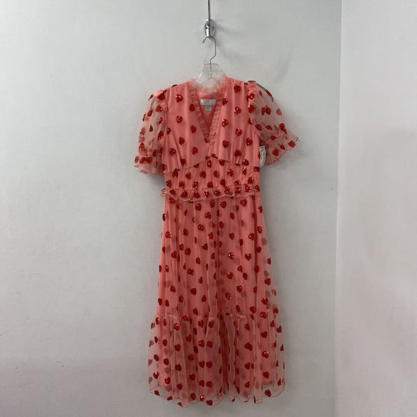 Rachel Parcell WOMEN'S DRESS pink red mix XS
