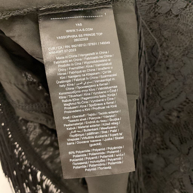 Y.A.S. WOMEN'S TOP black XS