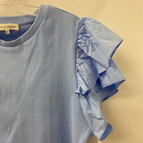 WOMEN'S PLUS TOP blue XXL