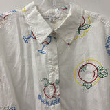 jane and delancey WOMEN'S BLOUSE/SHIRT white multi mix L