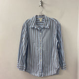 H&M WOMEN'S BLOUSE/SHIRT blue brown mix M