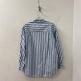 H&M WOMEN'S BLOUSE/SHIRT blue brown mix M