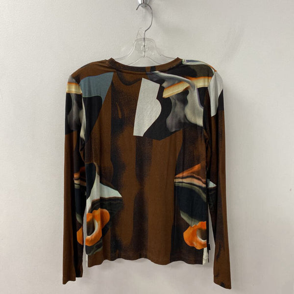 DESIGUAL WOMEN'S TOP brown mutli mix L
