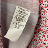 ANN TAYLOR WOMEN'S DRESS white red floral 12P