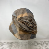 WOMEN'S HAT camel grey plaid