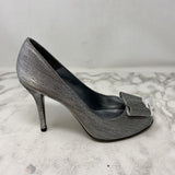 STUART WEITZMAN WOMEN'S HEELS silver 9.5