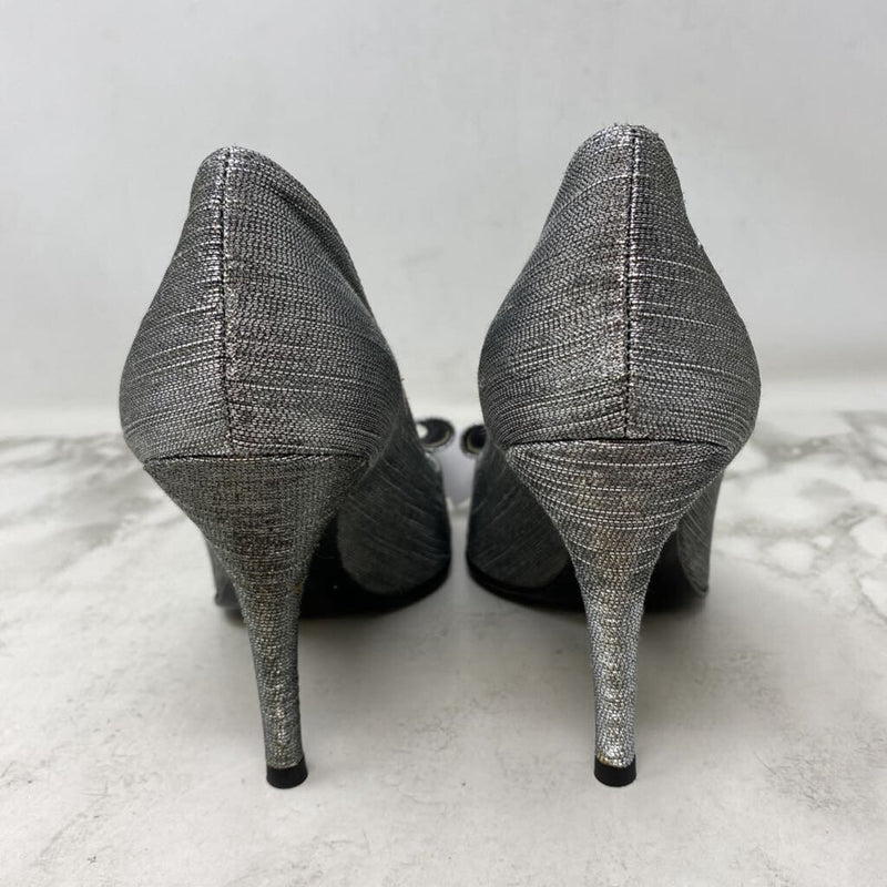 STUART WEITZMAN WOMEN'S HEELS silver 9.5