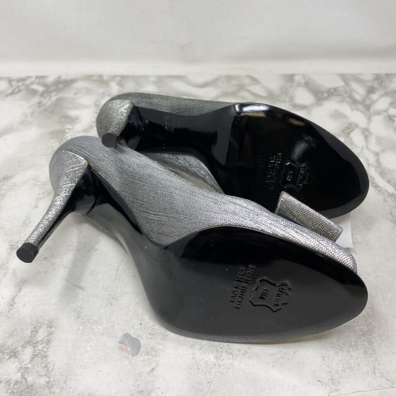 STUART WEITZMAN WOMEN'S HEELS silver 9.5