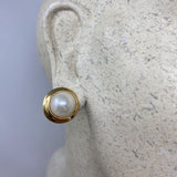 WOMEN'S EARRINGS gold pearl