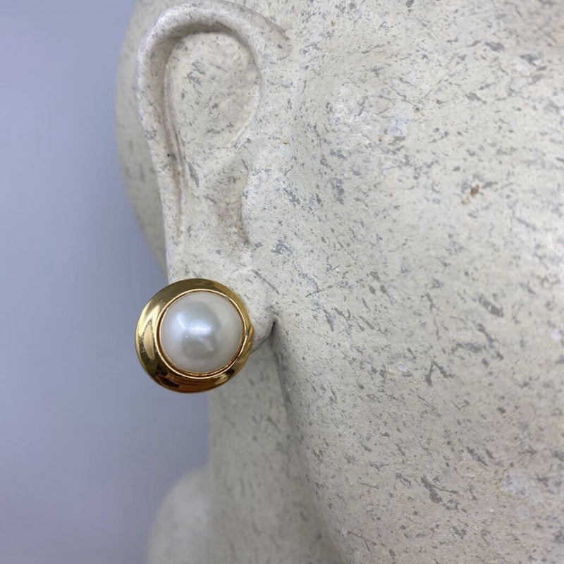 WOMEN'S EARRINGS gold pearl