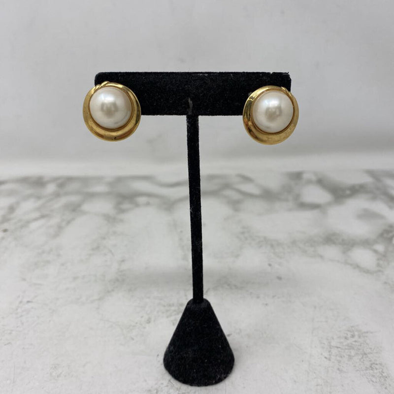 WOMEN'S EARRINGS gold pearl