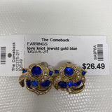 WOMEN'S EARRINGS gold blue