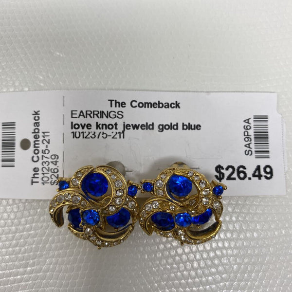 WOMEN'S EARRINGS gold blue