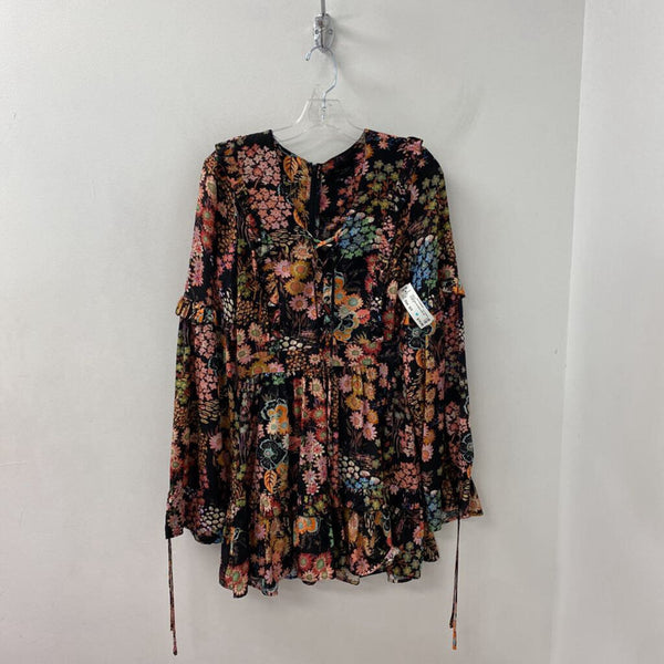 TED BAKER WOMEN'S DRESS black multi mix S/1